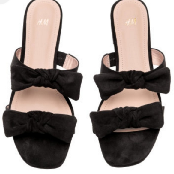 h&m bow sandals